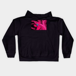 Sunflower sea star starfish merman for mermay pink fuchsia tentacles reclining man Kids Hoodie